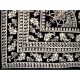 thumbnail image 1 of Marine Print Tapestry Cotton Bedspread  108" x 88" Full-Queen Black, 1 of 2