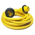 Marine & RV Cords 125v 30 amp x 25' Yellow Shore Power Boat Extension
