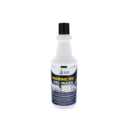 Marine RV Gel Wash - 32 fl oz - Quickly Cleans while Increasing Gloss, Biodegradable Concentrate will not Remove Wax