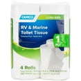 thumbnail image 1 of Marine & RV Toilet Paper - 4-Rolls - 1-Ply Quick Dissolve RV & Marine Septic Safe Bath Tissue - Dye & Fragrance Free - 280 Sheets Per Roll (40275), 1 of 5
