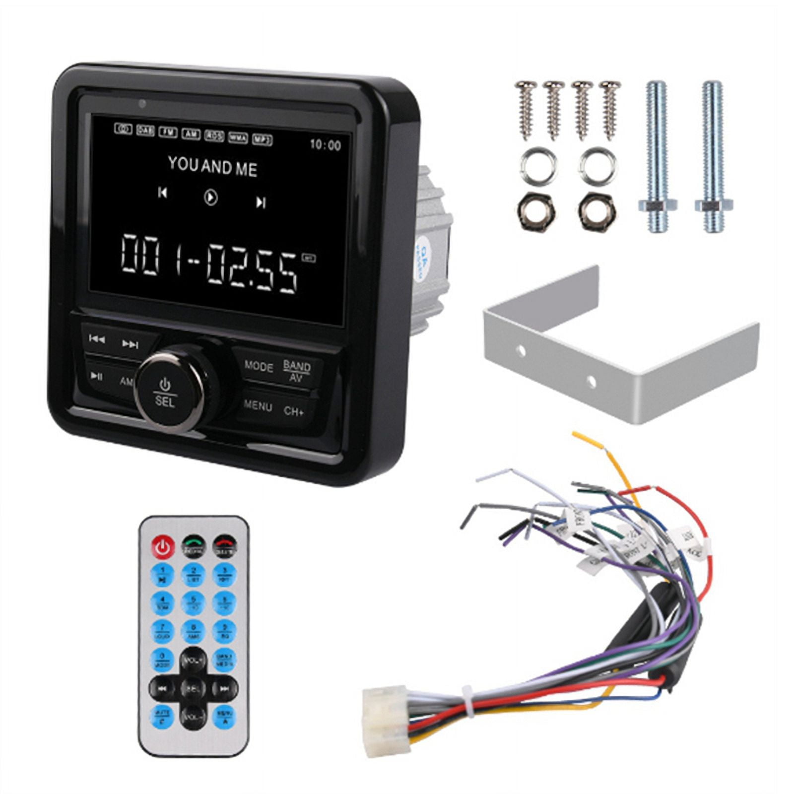 Marine Radio FM AM MP3 Media Player Boat Stereo Waterproof Bluetooth