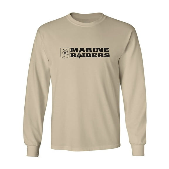 Marine Raiders Black Ink Adult Long Sleeve T-shirt
