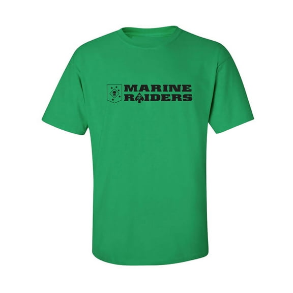 Marine Raiders Black Ink Adult Short Sleeve T-shirt