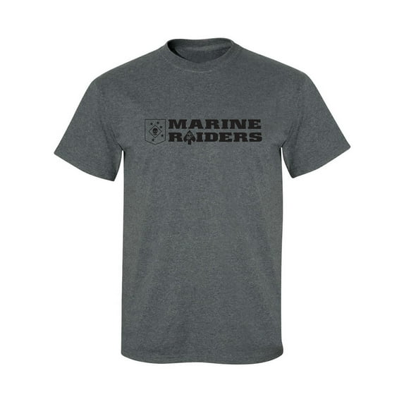 Marine Raiders Black Ink Adult Short Sleeve T-shirt