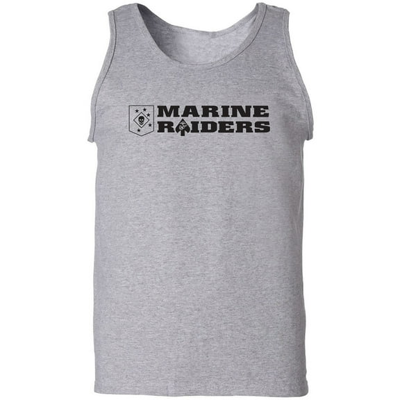 Marine Raiders Black Ink Adult Tank Top