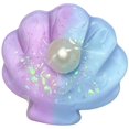thumbnail image 1 of Marine Sea Shell Squishy for Adults Blue Glitter Sensory Gadget Malleable Conch Silhouette Office Desk Accessory Rebound Pressure Relief Tool 1 Pack, 1 of 5