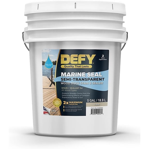Marine Seal Dock Stain & Sealer Clear 5gal