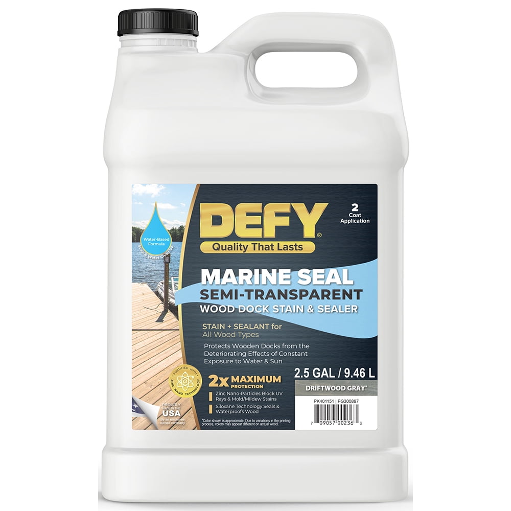Marine Seal Dock Stain & Sealer Driftwood Gray 2.5gal