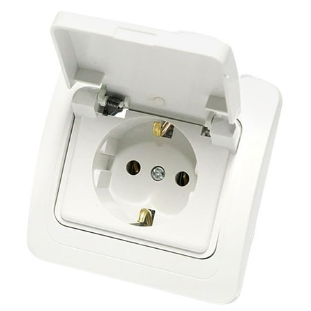 Marine Shore , Waterproof Weatherproof Ceramic Base 16A 250V Locking Electrical Outlet Connector Marine RV Accessories.