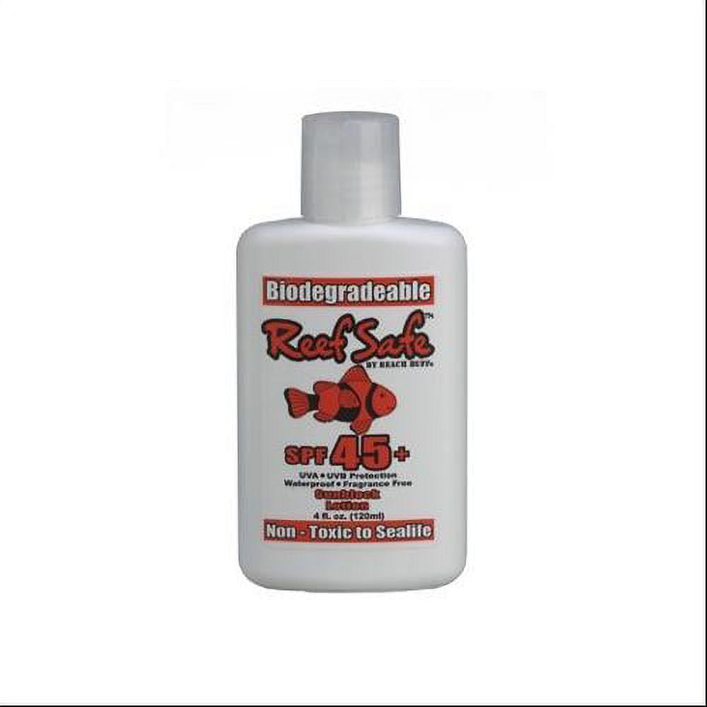 Reef Safe Biodegradable Waterproof SPF 45+ 4 FL OZ Sunscreen Lotion