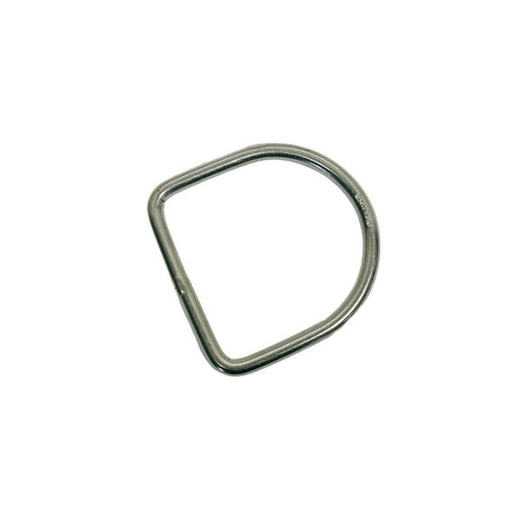 Marine Stainless Steel 1/4" D-Ring Welded, 48mm Height 500 Lbs WLL Sailing