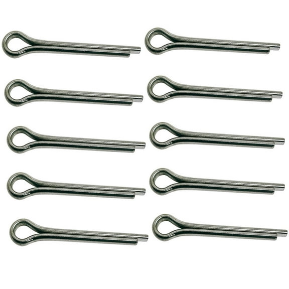 Marine Stainless Steel Cotter Pin Clip Split Pin Hardware 5/32" x 1-3/4", 10 Pcs