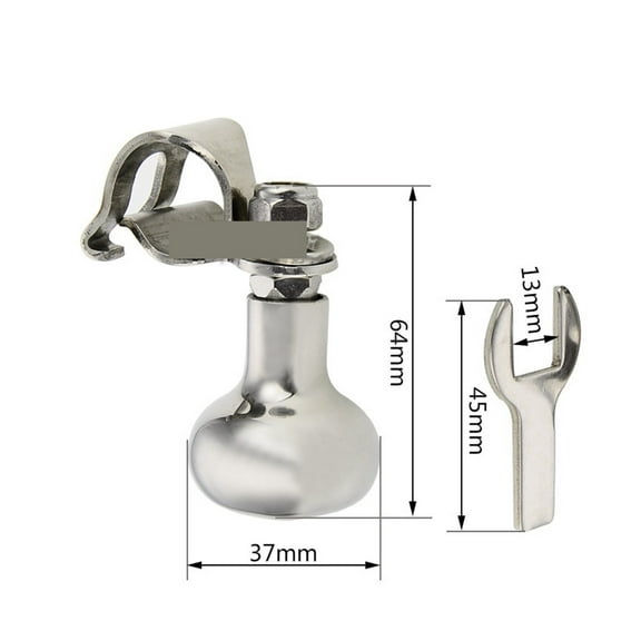 Marine Stainless Steel Round Rudder Handle Hardware Accessories Yacht Speedboat Fishing Boat Parts Steering Wheel Handle ,Widely Use