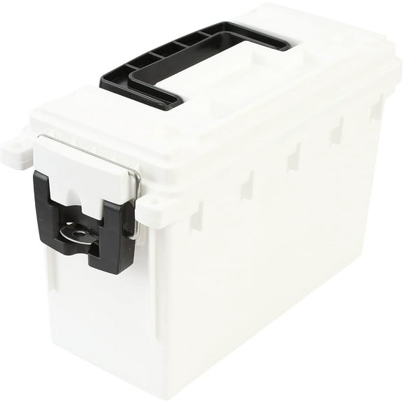 Marine Storage Box, Dry Box Waterproof Container for Boat and Dock Gear, Small Parts Organizer with Latch, Stackable