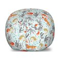 thumbnail image 1 of Marine Storage Toy Bag Chair, Underwater Elements Bubbles and Coral Reef, Stuffed Animal Organizer Washable Bag, Large Size, Multicolor, by Ambesonne, 1 of 3