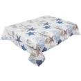thumbnail image 1 of Marine Texture Shells Starfish Lighthouse Table Cloth Waterproof Oilproof Dining Table Cover Kitchen Home Decor Tablecloth, 1 of 7