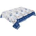 thumbnail image 1 of Marine Texture Shells Starfish Lighthouse Table Cloth Waterproof Oilproof Dining Table Cover Kitchen Home Decor Tablecloth, 1 of 7