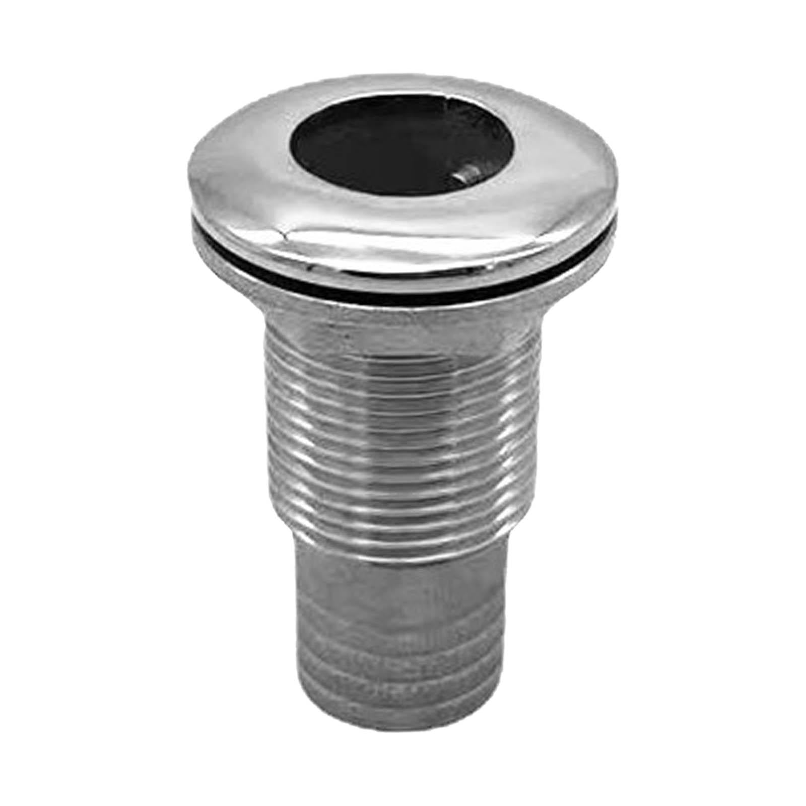 Marine Thru Hull Fitting Metal Water Outlet for Boats Camper Yachts Thru Hull Hose Fitting