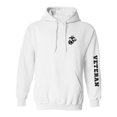 thumbnail image 1 of Marine "Veteran" Black Sleeve Print Adult Hooded Sweatshirt, 1 of 3