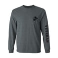 thumbnail image 1 of Marine "Veteran" Black Sleeve Print Adult Long Sleeve T-shirt, 1 of 3