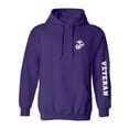 thumbnail image 1 of Marine "Veteran" white sleeve print Adult Hooded Sweatshirt, 1 of 3