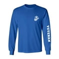thumbnail image 1 of Marine "Veteran" white sleeve print Adult Long Sleeve T-shirt, 1 of 3
