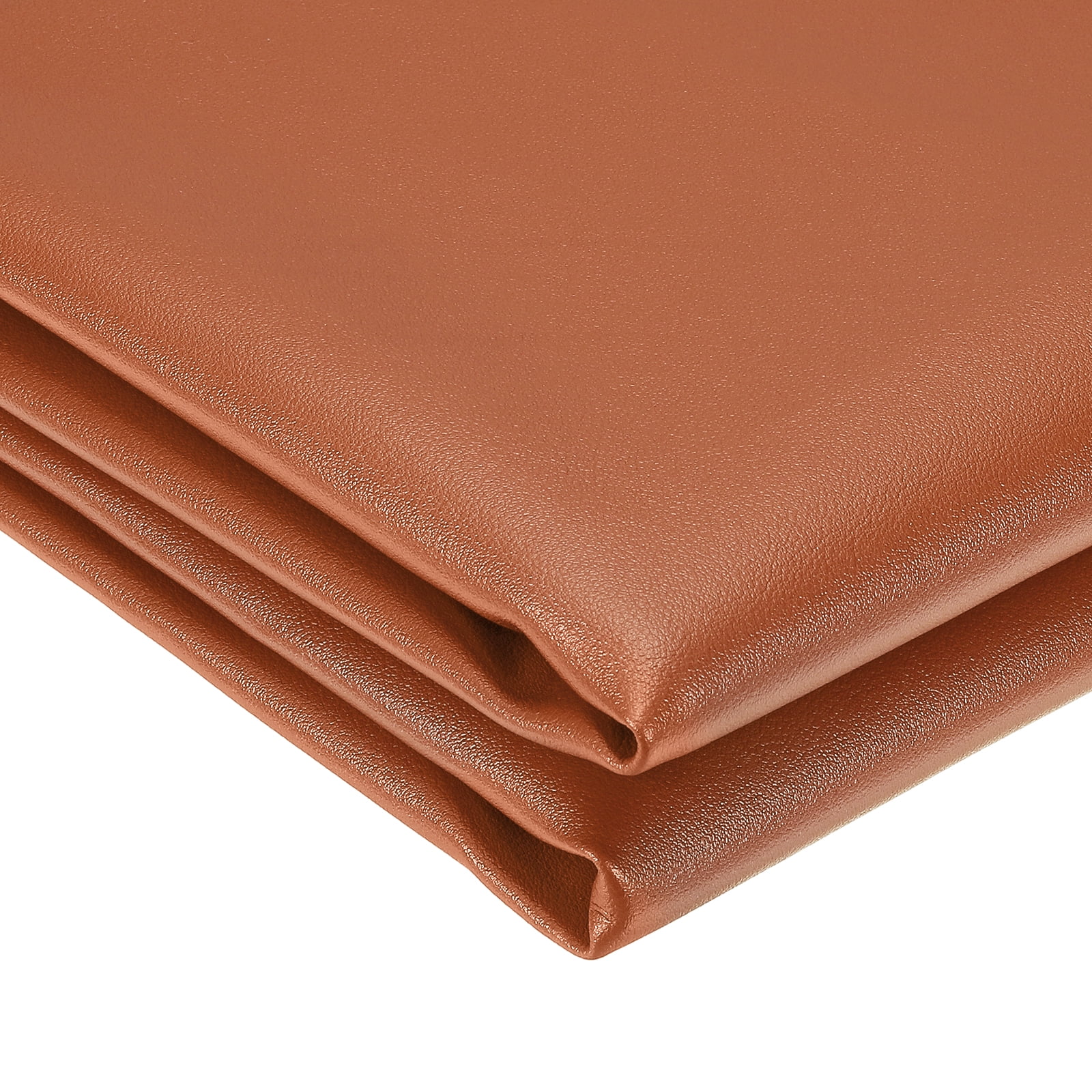 Uxcell Marine Vinyl Fabric, 54 Inch 1 Yard Upholstery Faux Leather Soft Waterproof Sheets Fabric for Crafts DIY Sewings Sofa Wallets Handbag Car, Light Brown