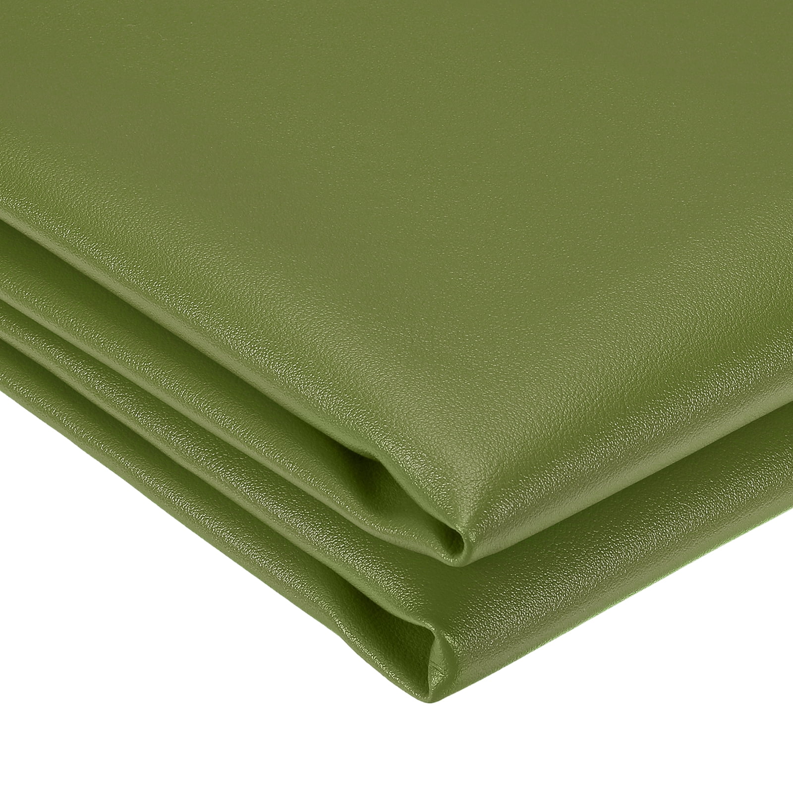 Uxcell Marine Vinyl Fabric, 54 Inch 1 Yard Upholstery Faux Leather Soft Waterproof Sheets Fabric for Crafts DIY Sewings Sofa Wallets Handbag Car, Green