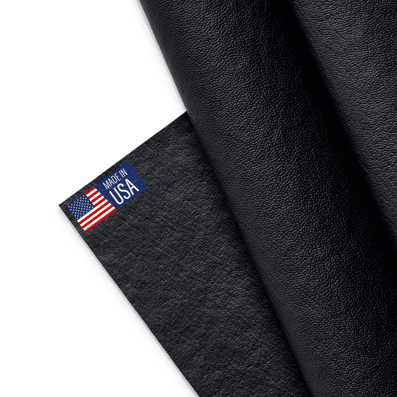 Marine Vinyl Fabric, Upholstery Faux Leather, Outdoor Boat Automotive, DIY and Crafting Pleather - Cut by The Yard (Charcoal)