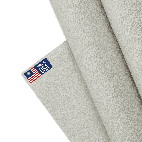 Marine Vinyl Fabric, Upholstery Faux Leather, Outdoor Boat Automotive, DIY and Crafting Pleather - Cut by The Yard (Off White)