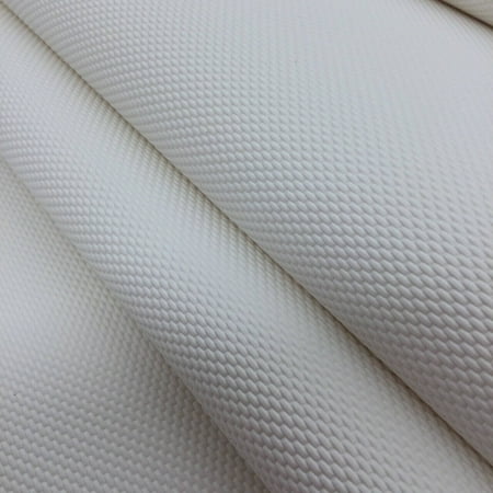 Marine Vinyl Outdoor Upholstery Hudson Weave Sea White Basketweave Textured