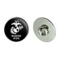 thumbnail image 1 of Marine Wife USMC White on Black Officially Licensed Metal 1.1" Tie Tack Hat Lapel Pin Pinback, 1 of 8
