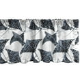 thumbnail image 1 of Marine Window Valance, Digital Drawn Dot Ornamented Ramp Fish Pattern on Water Like Background, Curtain Valance for Kitchen Bedroom with Rod Pocket, 54" X 18", White Dark Petrol Blue, by Ambesonne, 1 of 2