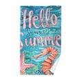thumbnail image 1 of Marine and Seastar under Sea Cotton Face Towels Absorbent Hand Towel Soft Bathroom Towel for Kitchen Hotel Decoration, 1 of 7