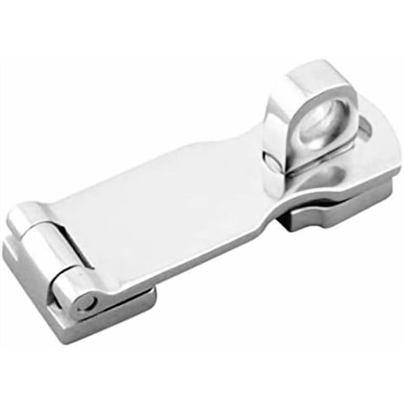 Marine-grade stainless steel heavy-duty door latch with rotating lock eye installation