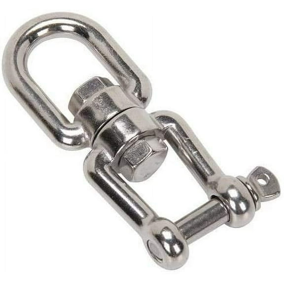 MarineNow 316 Stainless Steel Anchor Swivel Jaw - Eye Connector (08mm - 5/16", 01-Pack)