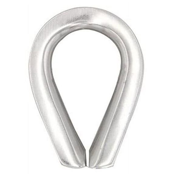 MarineNow Extra Heavy Duty Wire Rope Thimble 316 Stainless Steel Choose Size and Quantity (9/16", 01-Pack)