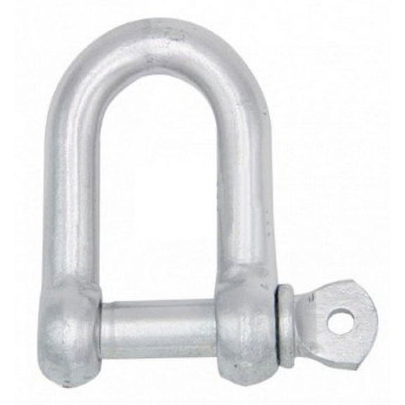MarineNow Galvanized D Shackle for Anchor, Rigging, Tie Down, Recovery, Hot Dipped Galvanized Choose Size and Quantity (10mm, 1)
