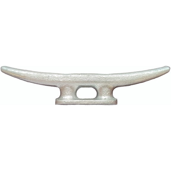 MarineNow Galvanized Iron Dock Cleat Choose Size 4", 6", 8", 10", 12", 14" and Quantity (4", 01-Pack)