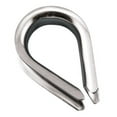 thumbnail image 1 of MarineNow Marine Wire Rope Thimble 316 Stainless Steel Choose Size and Quantity (3/8", 01-Pack), 1 of 2