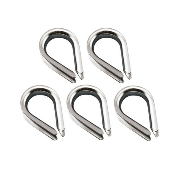 MarineNow Marine Wire Rope Thimble 316 Stainless Steel Choose Size and Quantity (7/8", 05-Pack)