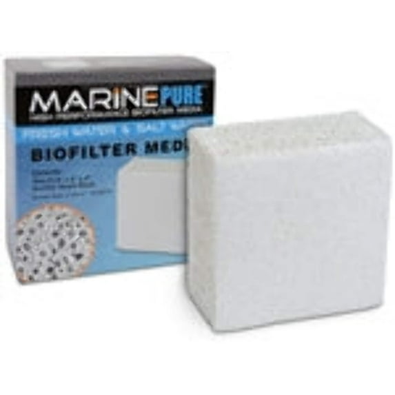 MarinePure High Performance Biofilter Media 8"x8"x4" Block