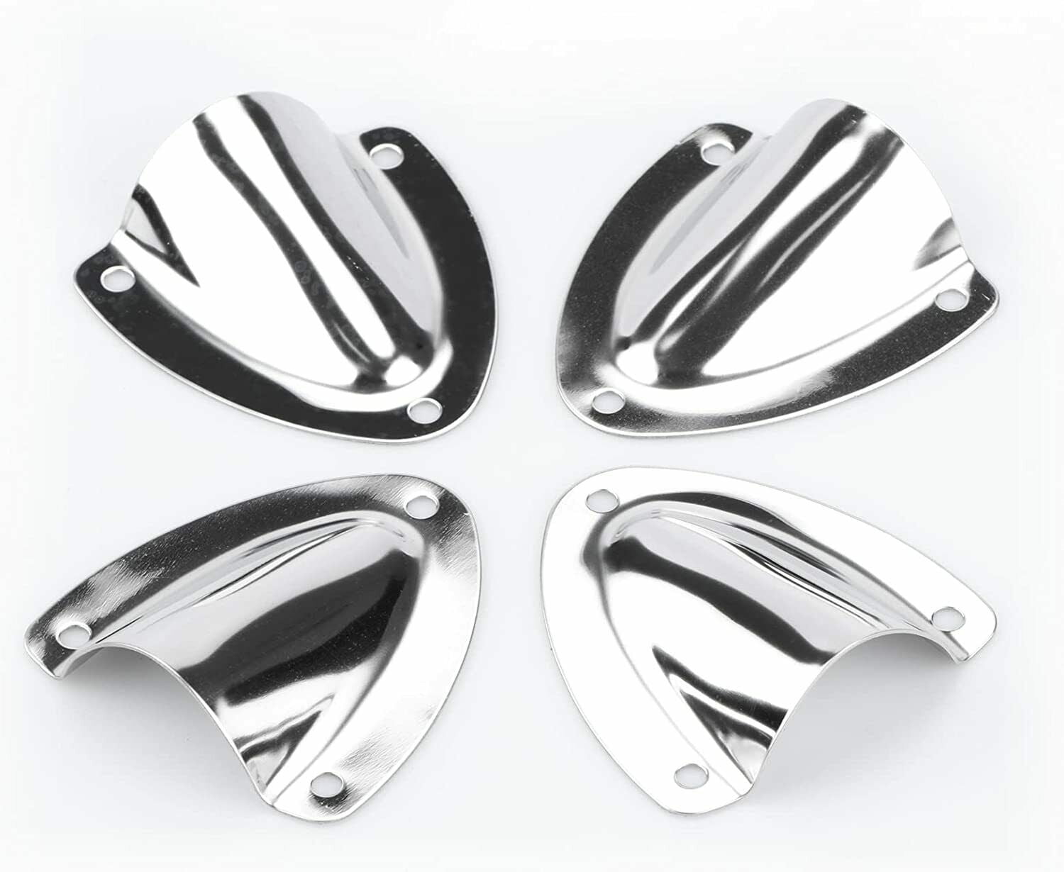 Marinebaby 4PCS Marine Stainless Steel Vent Cover Clam Shell Vent for