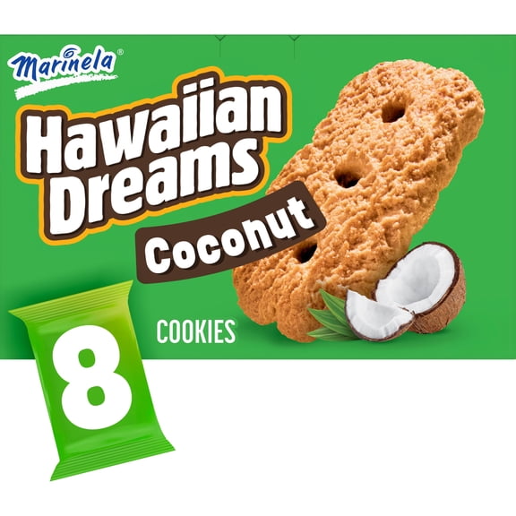 Marinela Hawaiian Dreams Coconut Cookies, 8 packs, 15.2 oz