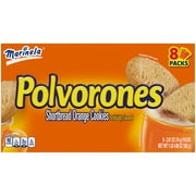 Marinela Polvorones, Orange Artificially Flavored Shortbread Cookies, 8-Pack, 1 lb 4.88 Ounces Box