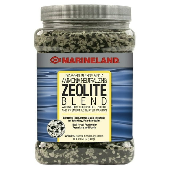 Marineland Diamond Blend, Ammonia-Neutralizing Zeolite and Carbon, Aquarium Filter Media, 50 oz
