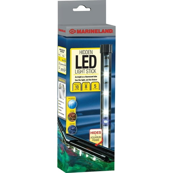 Marineland Hidden Led Light Stick 8" For 5 To 10 Gallons Aquarium led light