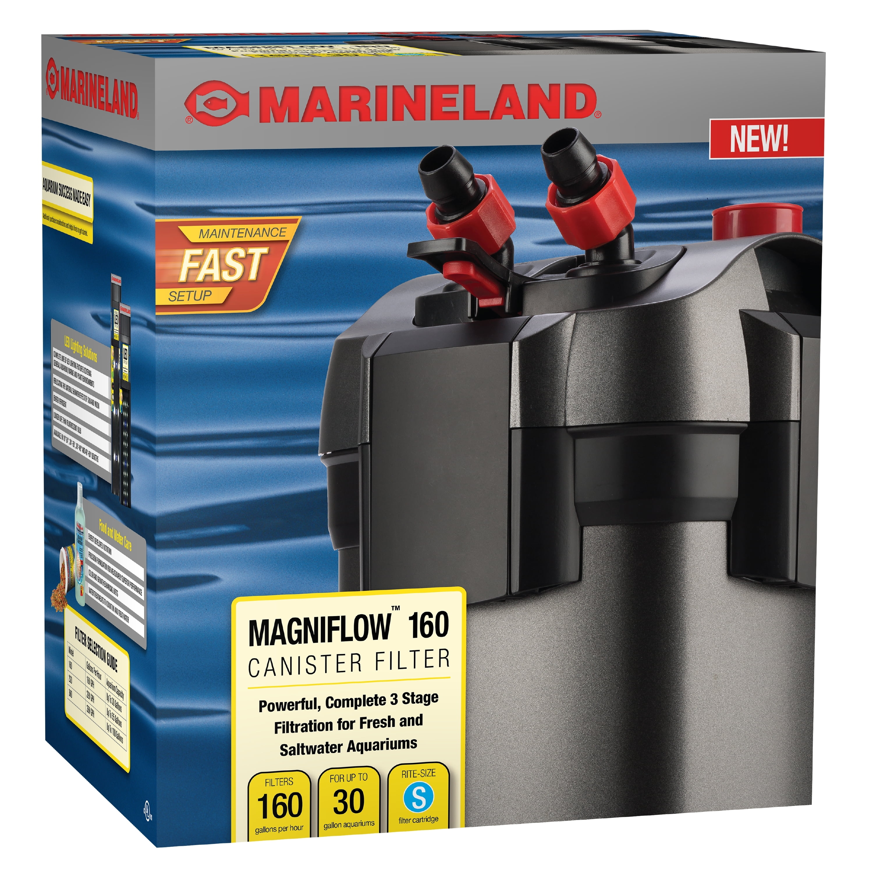Marineland Magniflow 400 Canister Filter for Aquariums up to 100 Gallons, 1 Count