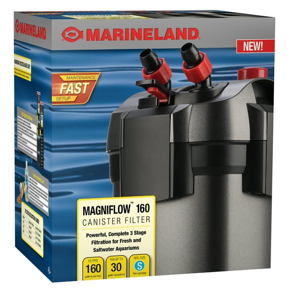 Marineland Magniflow 400 Canister Filter for Aquariums up to 100 Gallons, 1 Count