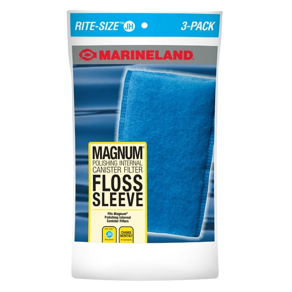 Marineland Magnum Polishing Internal Canister Filter Floss Sleeve for Aquariums, Rite-Size JH, 3 Count